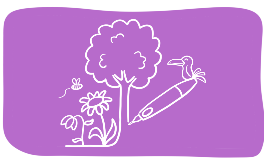 Zakelijk tekenen en bomen planten